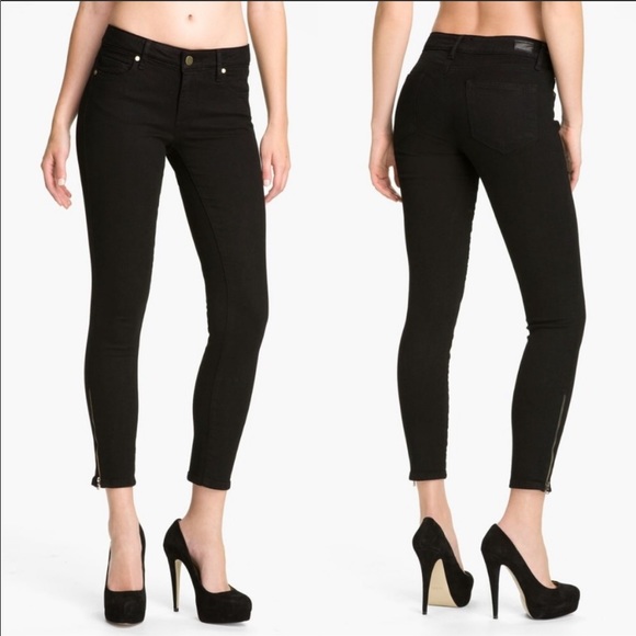 PAIGE Denim - Paige Verdugo Ankle Zip Skinny Stretch Jeans 26
